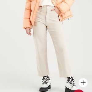 Levi’s rib cage straight ankle corduroy pants